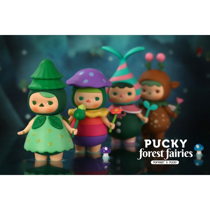 ★Hgtoys★ Búp Bê Popmart PUCKY Forest Series Mystery Trang Trí