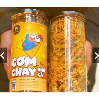 Cơm cháy chiên mắm lắc khô gà 35k/lọ cao 300g