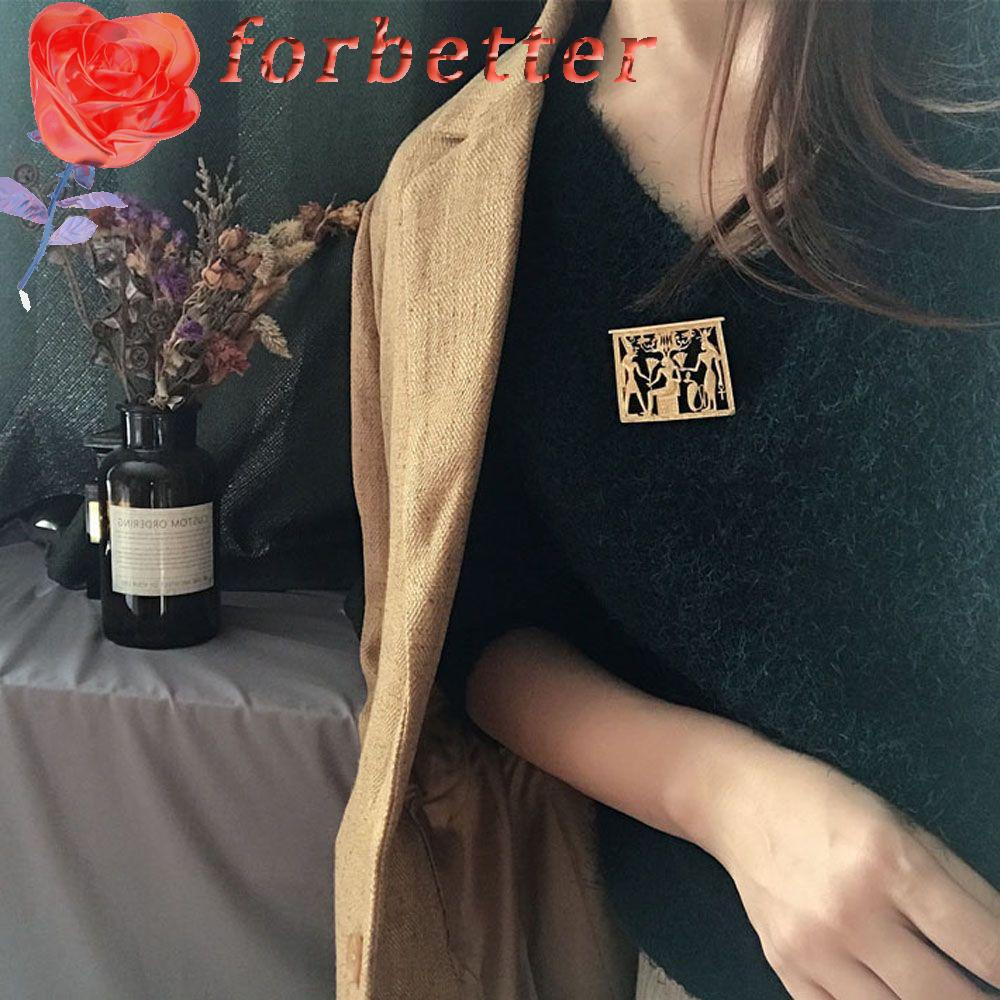 Ghim Cài Áo Phong Cách Retro Thời Trang|Nhẫn Hình Học Ai Cập Cổ Điển Màu Sắc Làm Quà Tặng Cho Nam Và Nữ