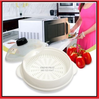 Xửng hấp cách thủy dùng trong lò viba bằng nhựa pp hàng chính hãng