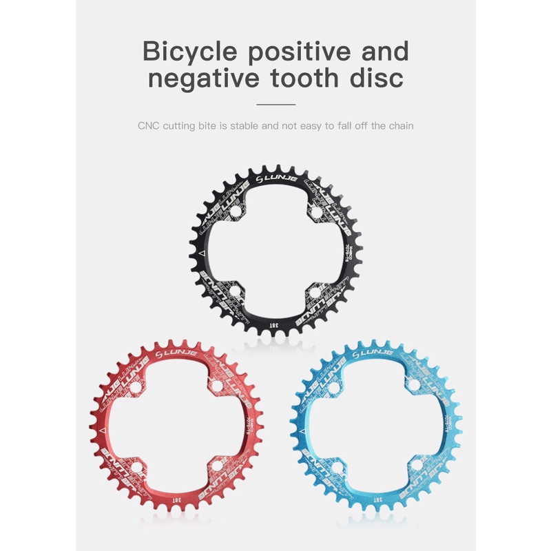 Đĩa Sên Tròn 104BCD 104BCD 32T 34T 36T 38T Cho Xe Đạp Leo Núi