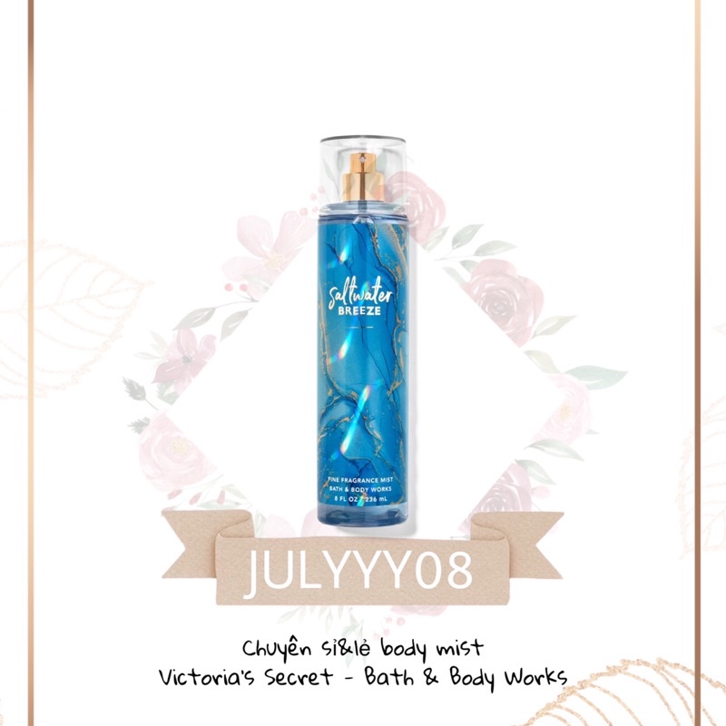 Xịt Thơm Toàn Thân Saltwater Breeze Mist - Mùi Hương Mát Mẻ Unisex +jɥȽÿ08+