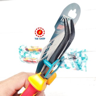 Kềm mũi nhọn mỏ cong cách điện THTIP2481