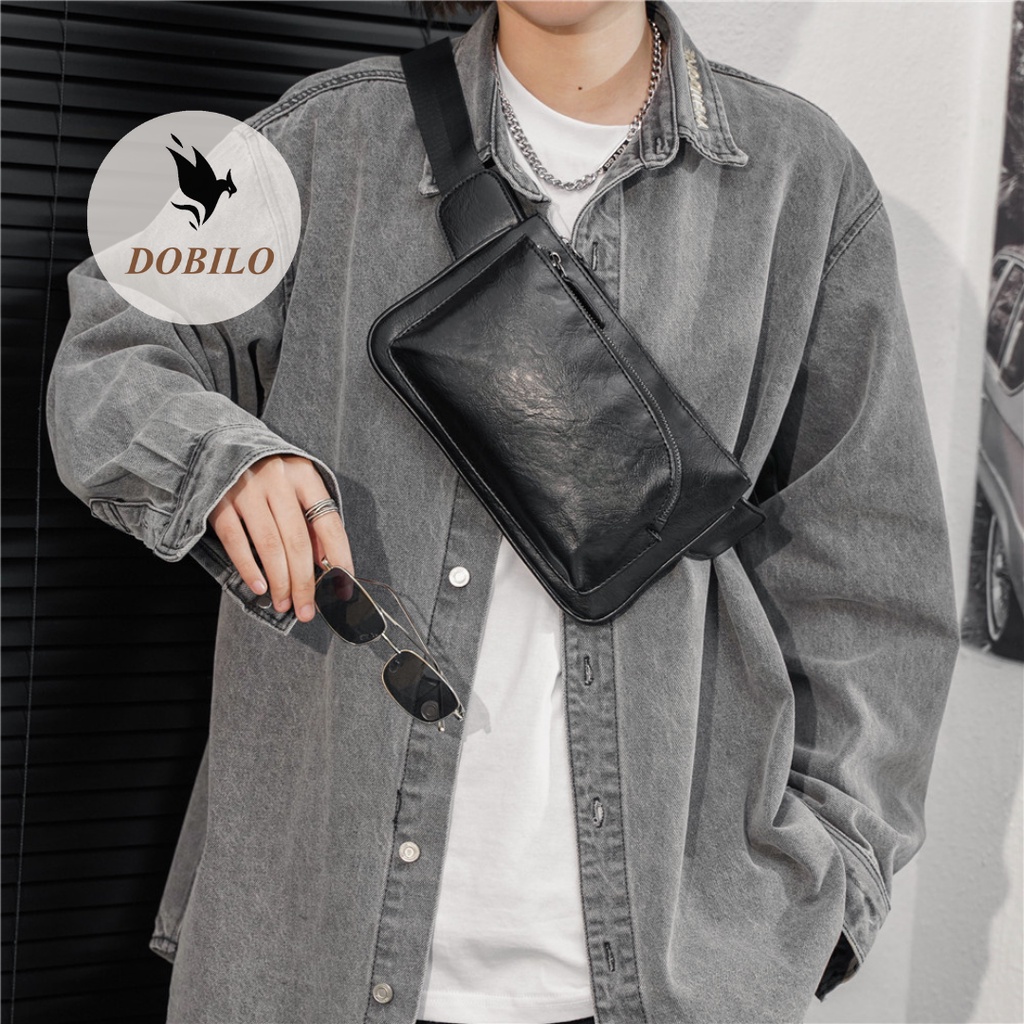 Túi Bao Tử, Túi Đeo Chéo Da Nam Nữ Thời Trang Hàn Quốc Bg03