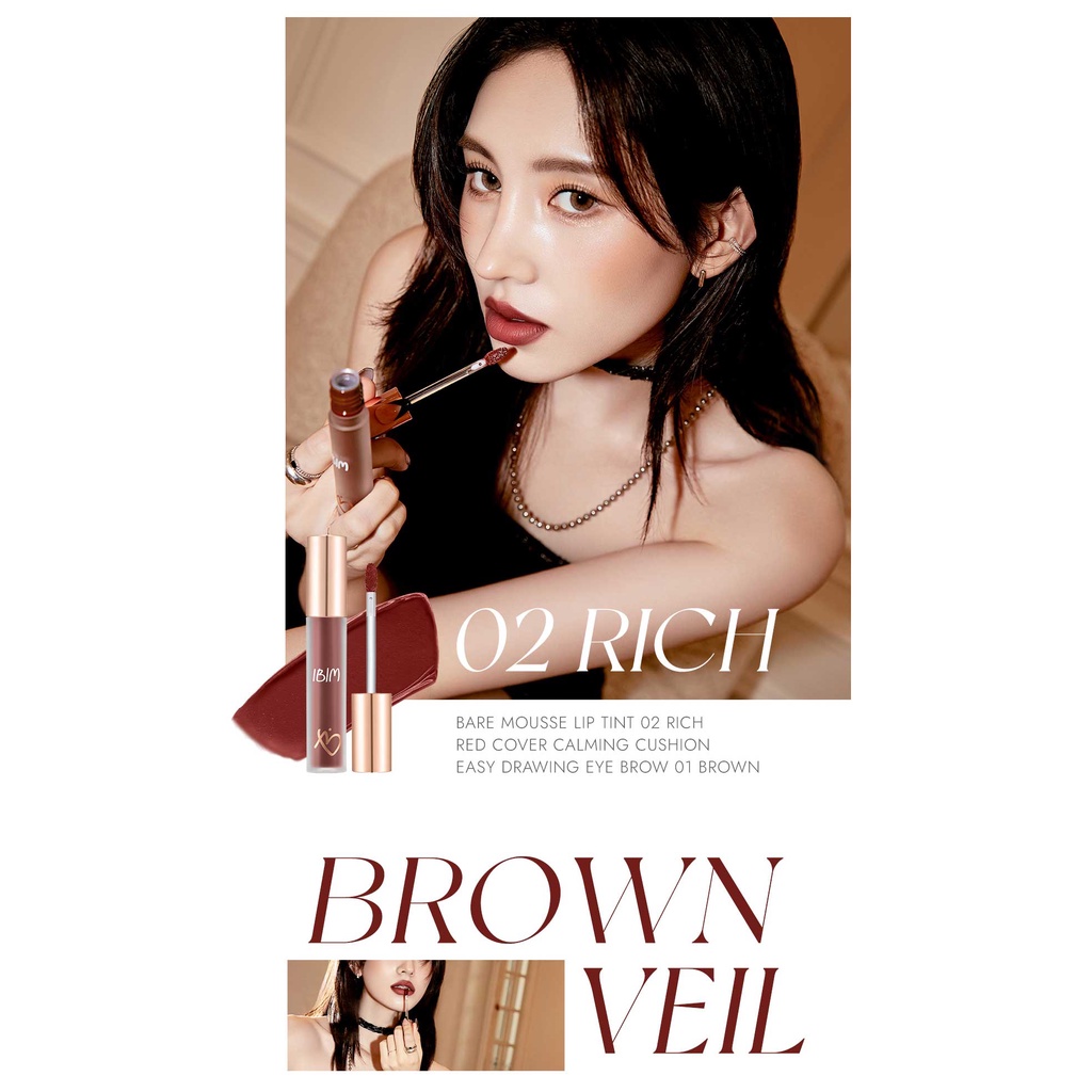 Son Kem Lì Hàn Quốc IBIM Bare Mousse Lip Tint 4.3g