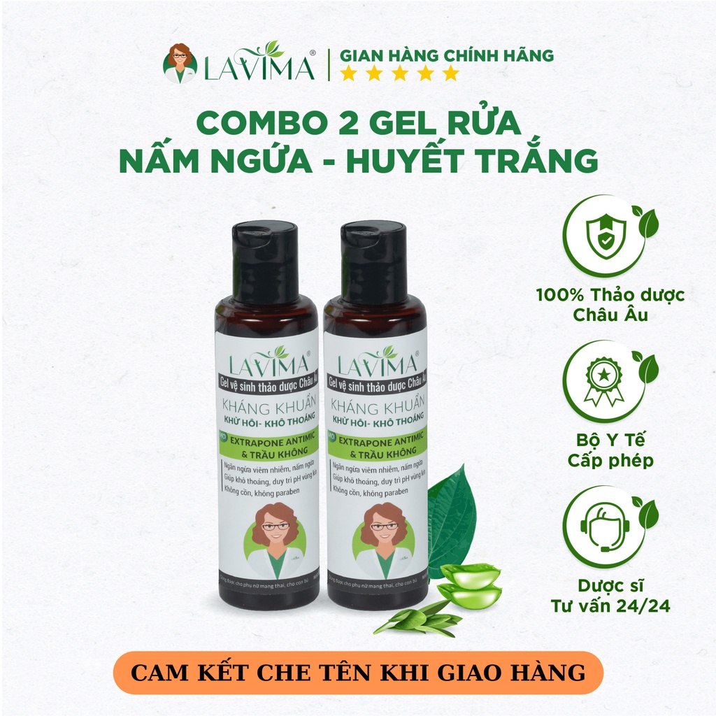 Combo 2 Dung Dịch Vệ Sinh LAVIMA - 100% Thảo Dược Châu Âu