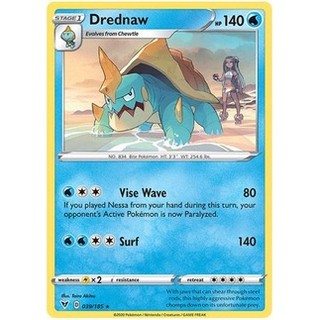Thẻ bài pokemon drednaw - 039/185 - rare