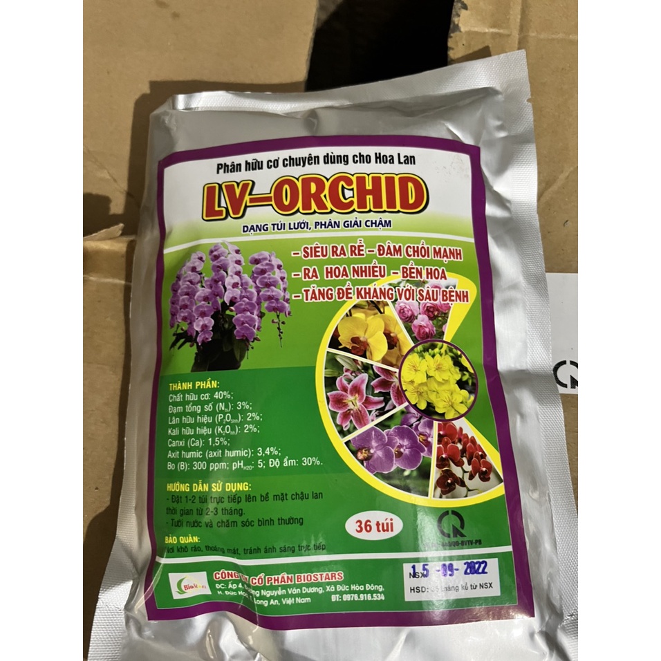 Phân bón hữu cơ sinh học LV - Orchid chuyên dùng cho Hoa Lan