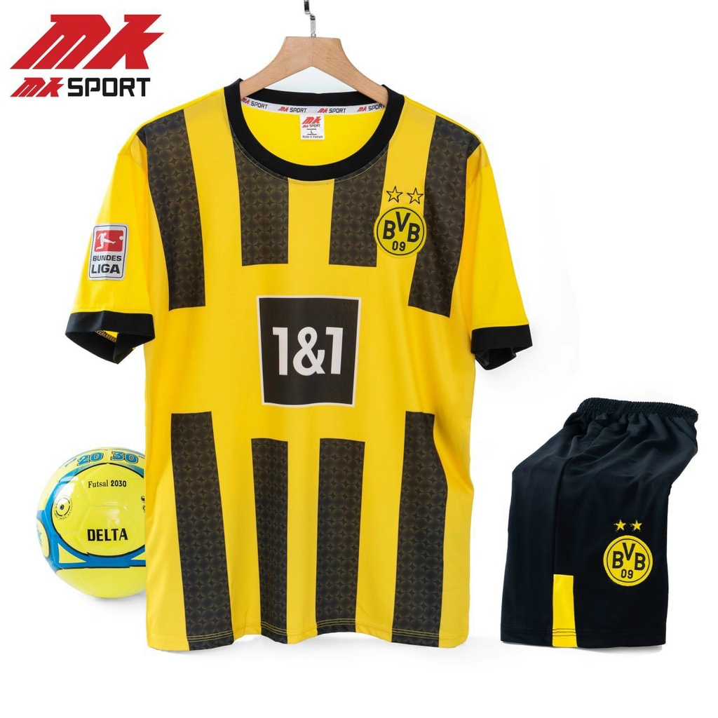 Quần Áo Bóng Đá CLB DORTMUND 2022/2023, Vải Thun Lạnh Hàng Cao Cấp, Logo Thêu Sắc Sảo Bền Đẹp, Không Nhăn, Không Xù Lông
