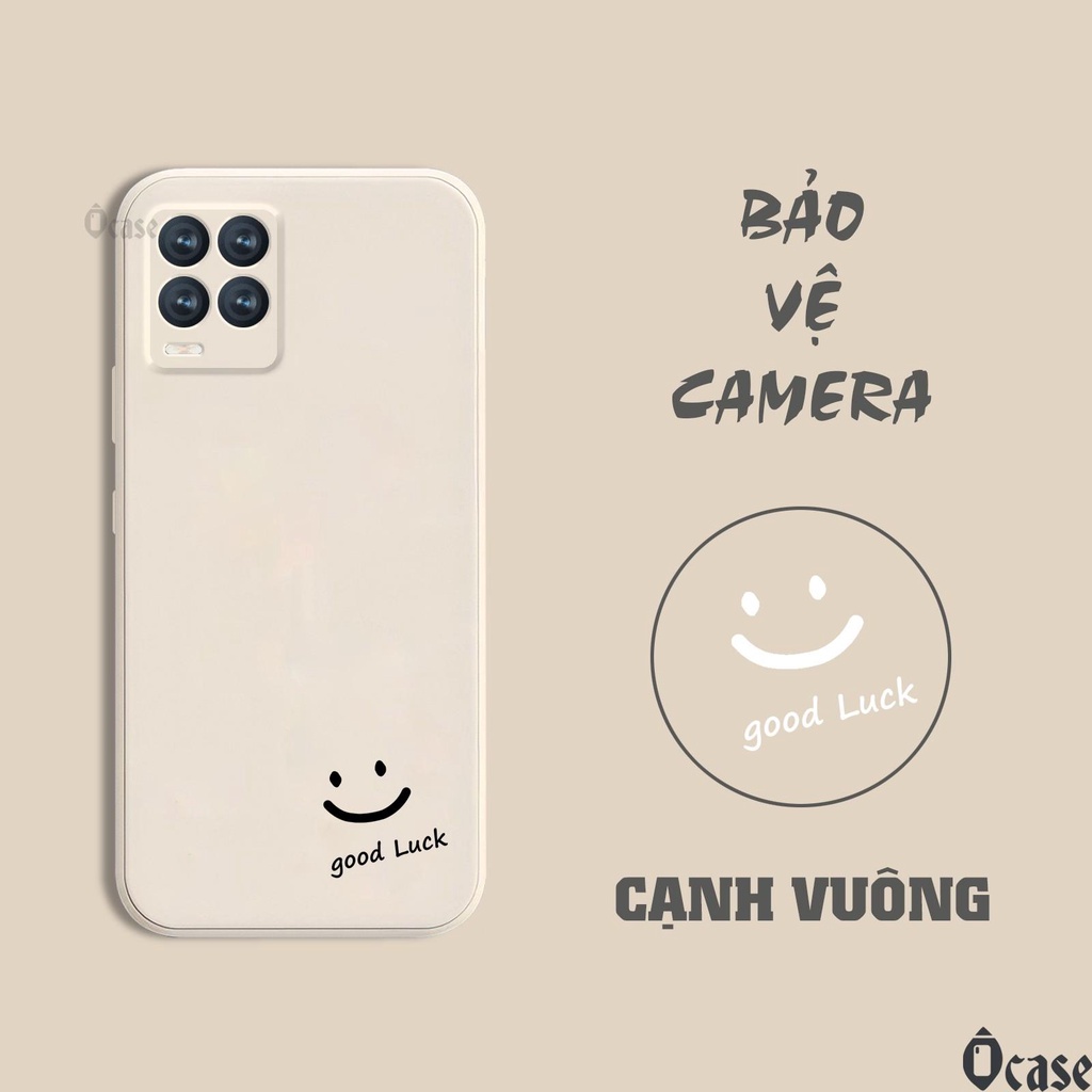 Ốp lưng Realme 8 / Realme 8 Pro in hình mặt cười may mắn cạnh viền vuông có bảo