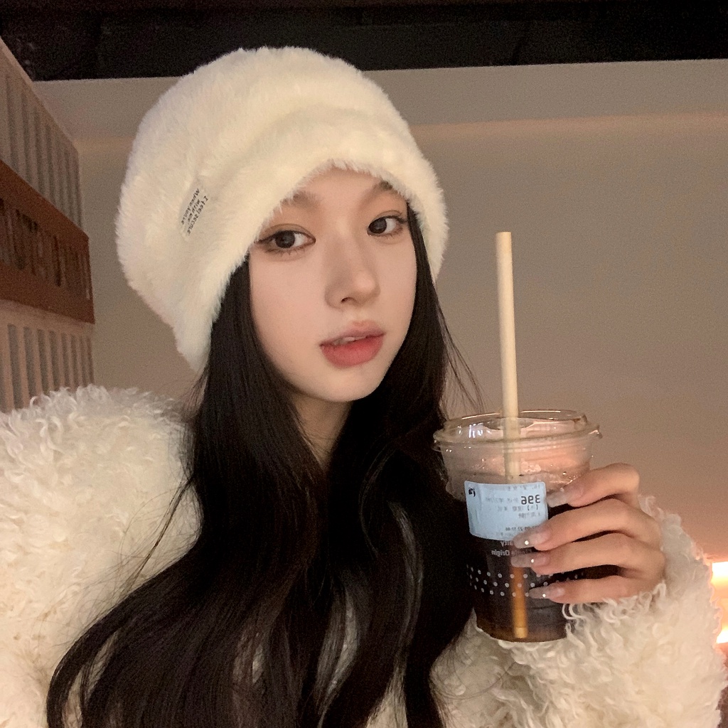 Mũ Len Trùm Đầu Dày Dặn Giữ Ấm Tai Phong Cách Hàn Quốc Thời Trang Thu Đông 2022