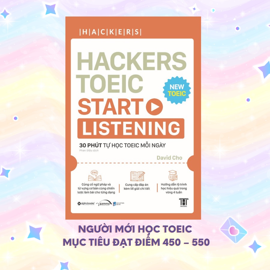 Lẻ/Combo Sách: Hackers Toeic Start Listening + Reading + Vocabulary MỤC TIÊU 400+  (Bán Chạy Top 1 Tại Hàn Quốc) | BigBuy360 - bigbuy360.vn