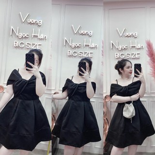 ĐẦM DÂY XOẮN NGỰC NƠ BIGSIZE VƯƠNG NGỌC HÂN