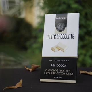 Thanh socola trắng 31% cacao Belcholat, Thanh White Chocolate 31% cocoa Belcholat