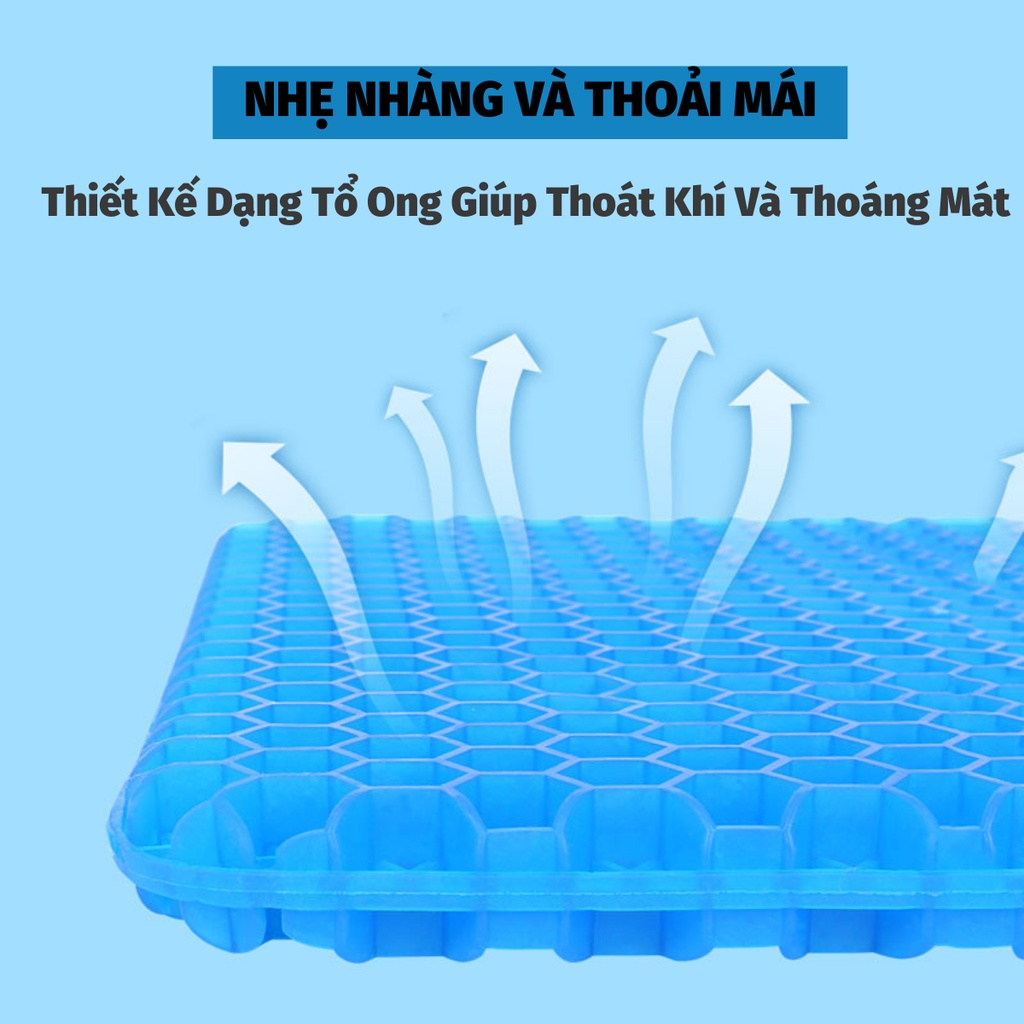 Đệm ngồi 2 lớp 3D thoáng khí MAGIC CUSHION - Nệm ngồi ghế văn phòng, ô tô