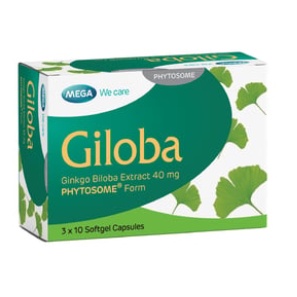 GILOBA 40 - Mega We Care - Cao lá bạch quả Ginkgo giloba