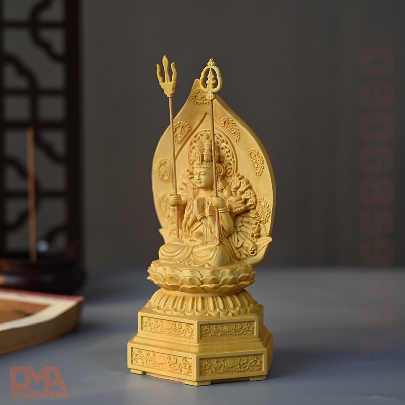 Tượng Quan Âm Thiên Thủ Thiên Nhãn gỗ Hoàng Dương
