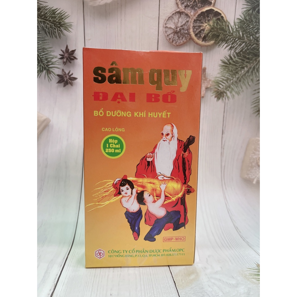 SÂM QUY ĐẠI BỔ Suy Nhược Cơ Thể Kém Ăn Mất Ngủ