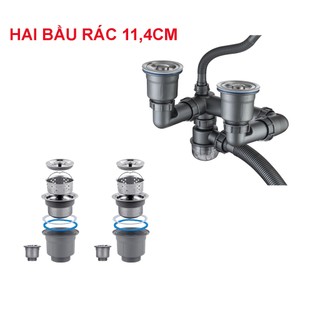 Bộ Xả Chậu Rửa Chén 2 hộc Ngăn Mùi