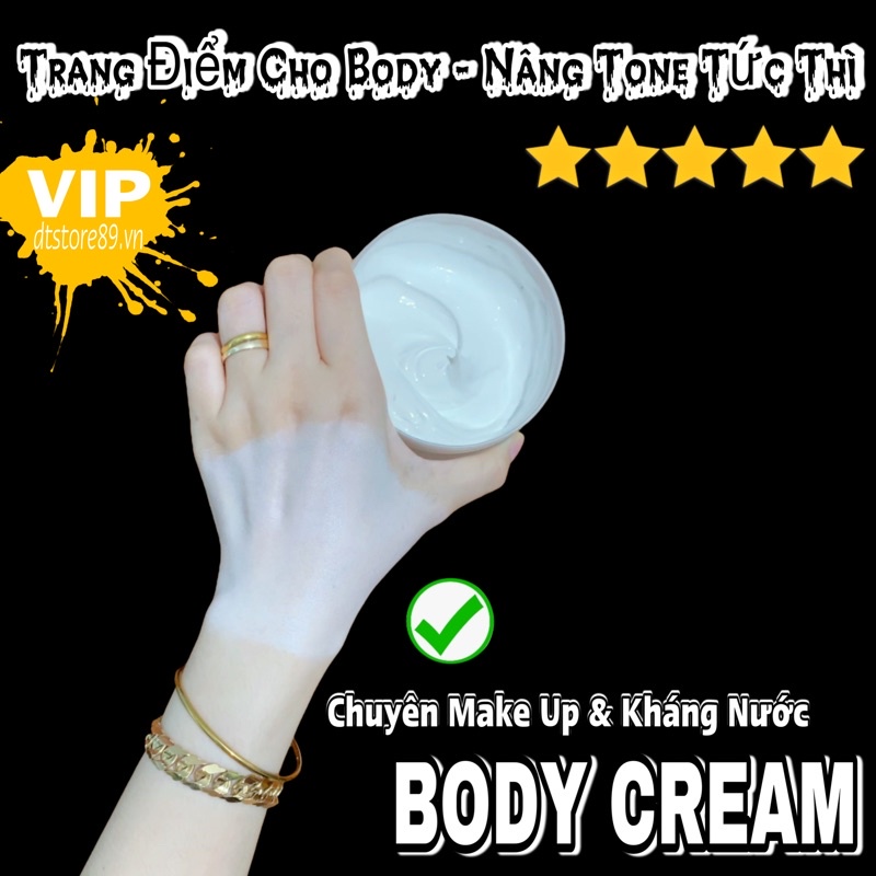 Kem Chuyên Make Up Cho Body Trắng Ngay Sau Khi Thoa - Sản Phẩm Làm Đẹp Handmade DTSTORE