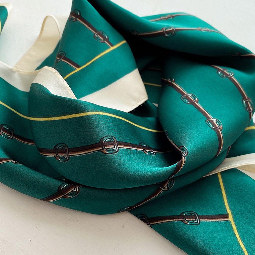 TWINKLE Khăn Quàng Cổ Hình Vuông 70cm Bằng Lụa Satin Đa Năng Thời Trang Xuân Hè