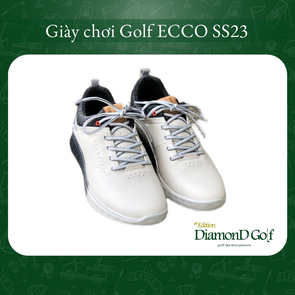 Giày Nữ chơi Golf da bò cao cấp chống nước, thoáng khí ECCO 2023