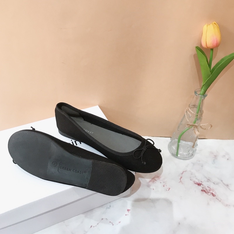 Giày búp bê nữ Ann Taylor xuất Anh nguyên tag - giày bệt nữ mũi tròn đính nơ xinh xắn