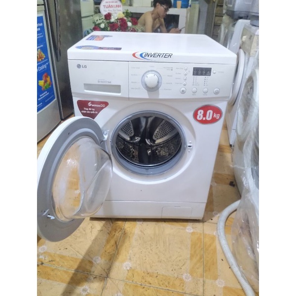 Máy giặt LG 8kg inverter tiết kiệm điện nước , mới 90%