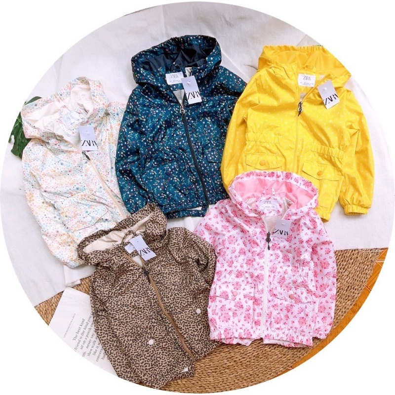 ÁO KHOÁC GIÓ BÉ GÁI ZARA XUẤT 12/18m - 5/6y - XUHASHOPBABY
