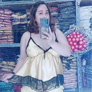 set đồ ngủ bigsize dây lụa viền ren