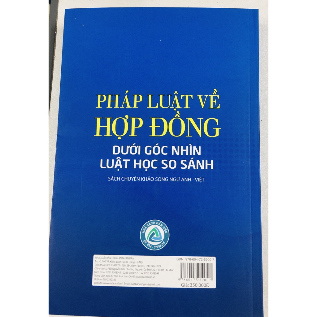 Sách :Pháp luật về hợp đồng dưới góc nhìn luật học so sánh