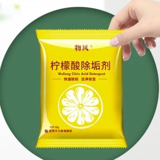 Bột tẩy cặn ấm nước, ấm điện, cốc chén bình nước đánh bóng siêu tốc màu vàng 10g