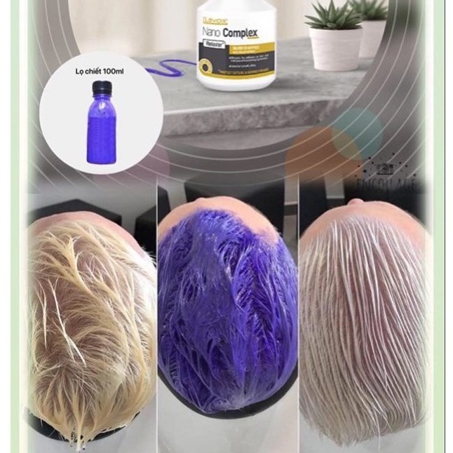 Dầu Gội Khử Vàng - Dầu Gội Tím Fanola No Yellow | lên những màu khói sáng