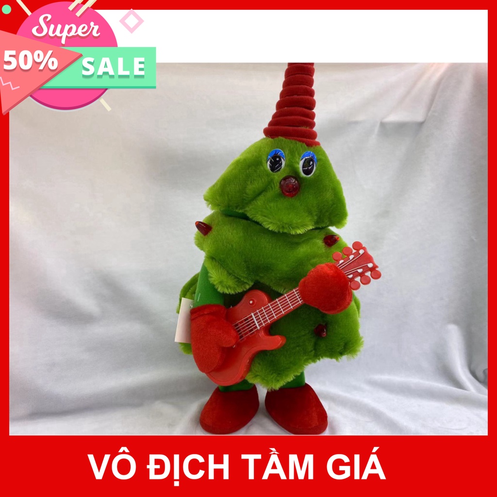 Cây Thông Nhảy Múa Vui Nhộn, Có Đèn và Âm Thanh, Đồ chơi Giáng Sinh dành cho bé