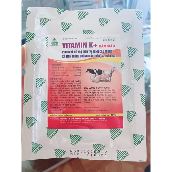 Vitamin K cầm máu 100g