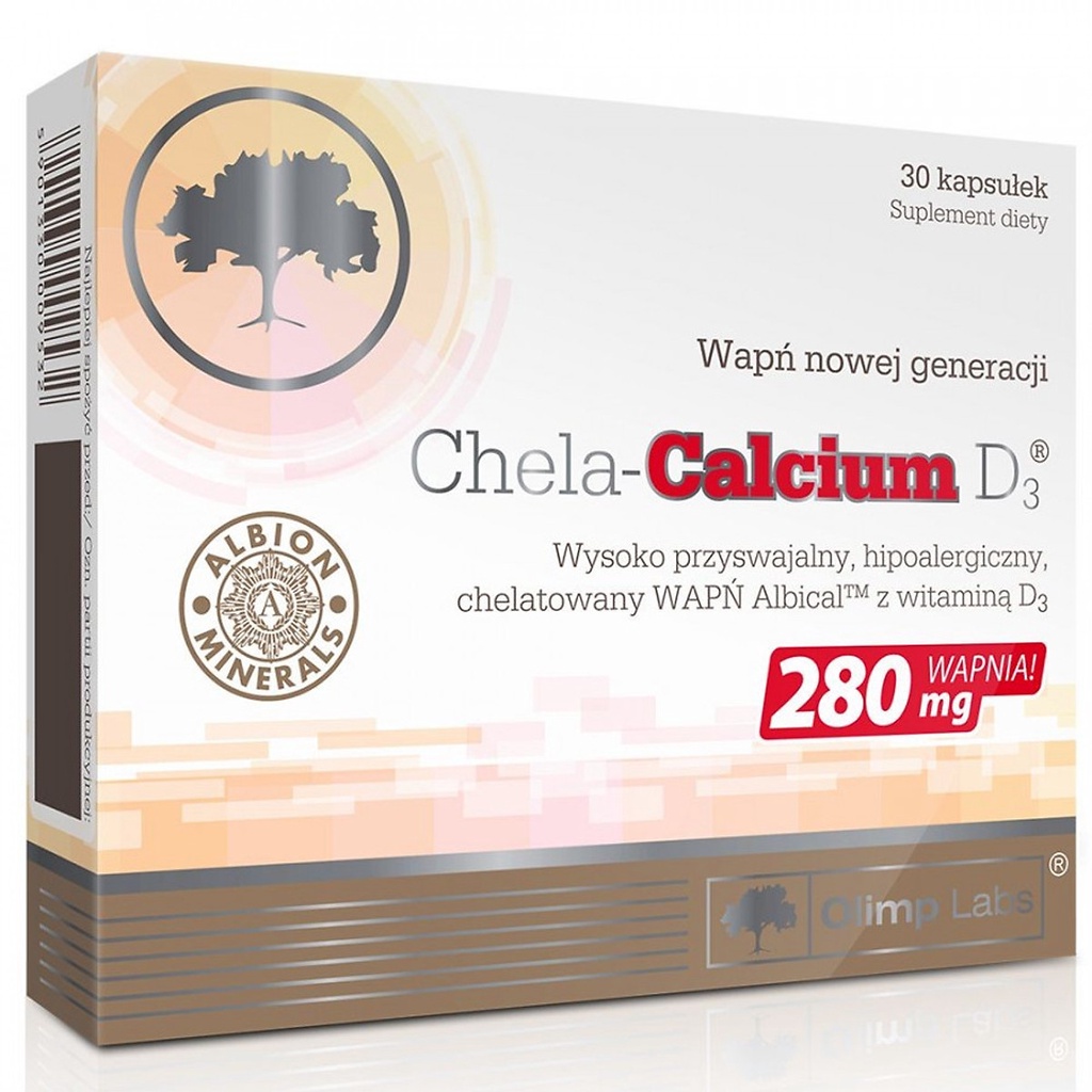 Canxi Chela-Calcium D3 ( Olimp labs)– Canxi hữu cơ cho bà bầu, bổ sung canxi và vitamin D3 36.6g