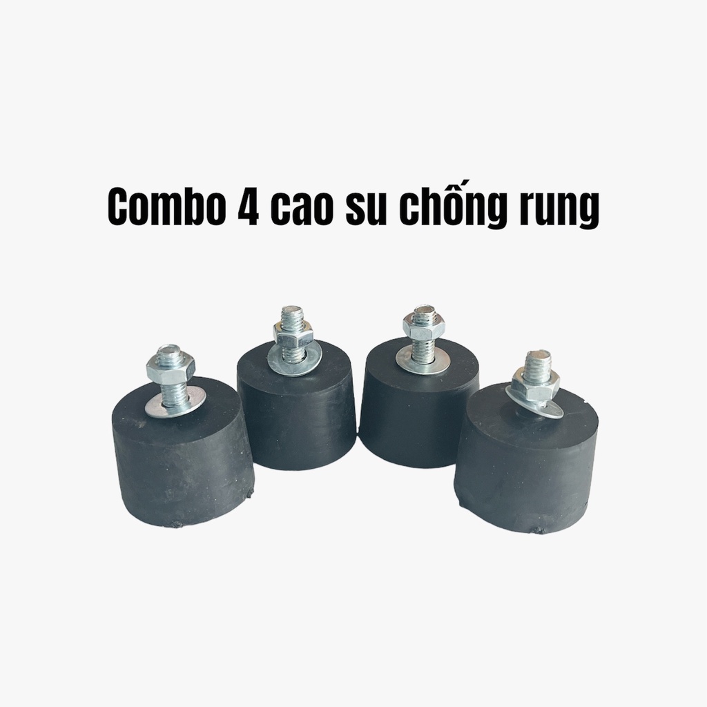 Combo 4 Cao su chống rung cục nóng máy lạnh, đế cao su giảm chấn chống rung