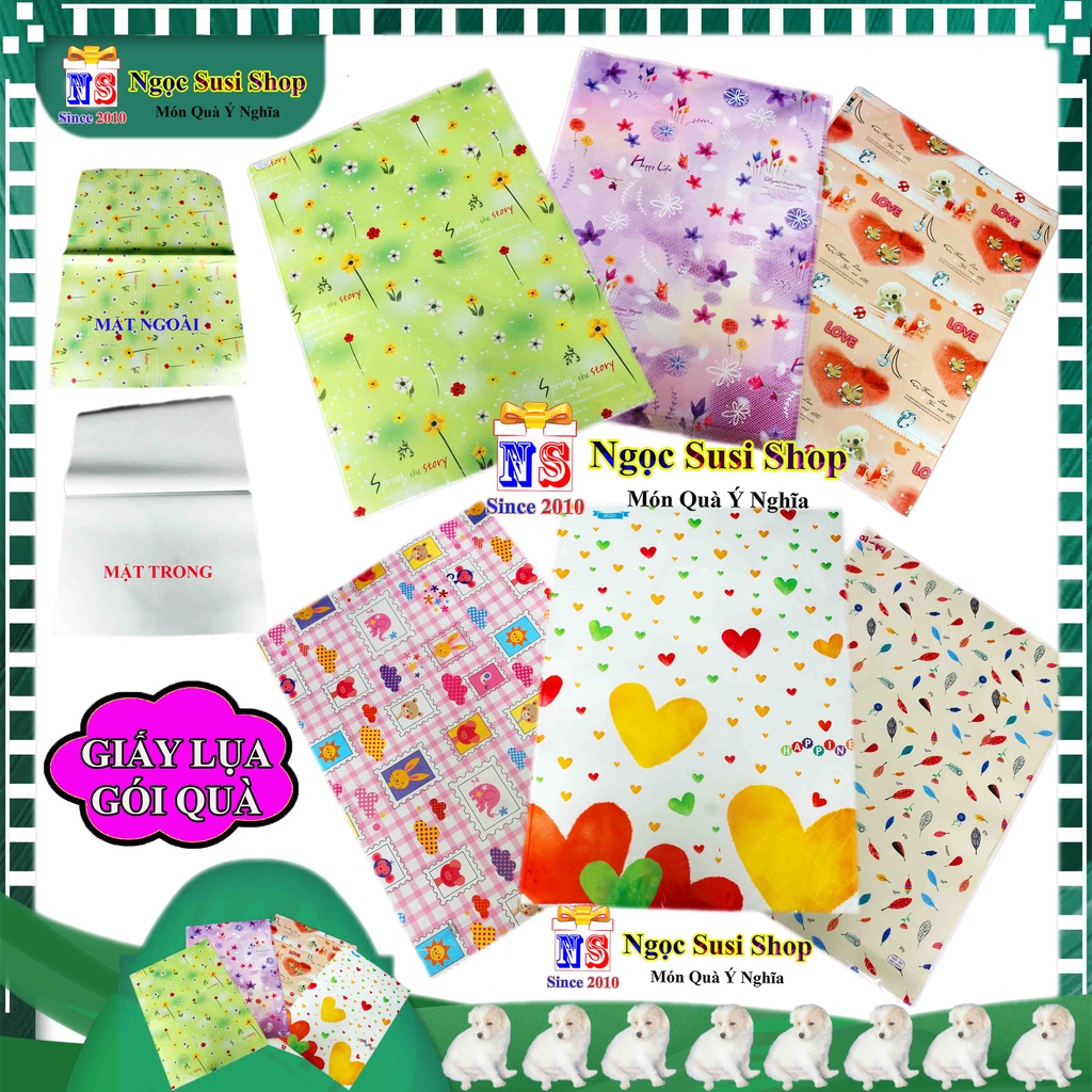 GIẤY GÓI QUÀ LỤA LOẠI TỐT SIZE 70X50CM DÙNG ĐỂ GÓI HỘP QUÀ TRANG TRÍ SIÊU ĐẸP - GIẤY GÓI QUÀ CAO CẤP