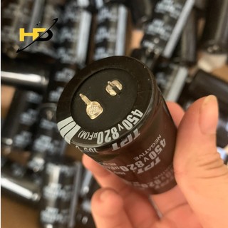 Tụ hóa 820uf 450v chân cứng dùng cho mạch điện tử