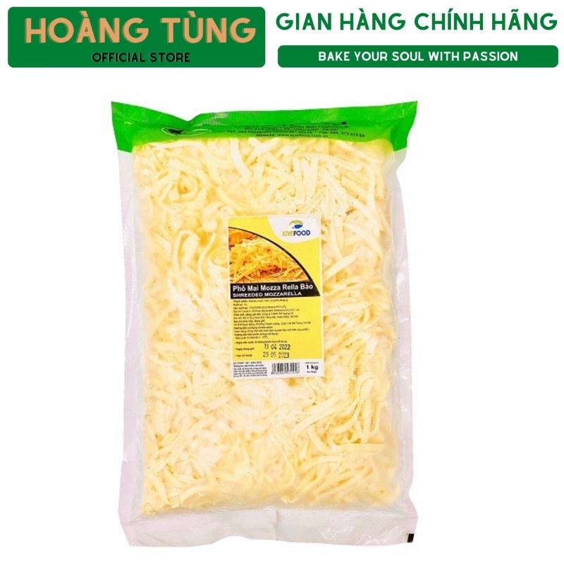 [CHỈ ship hỏa tốc HÀ NỘI] Phomai mozzarella bào sợi KIWIFOOD