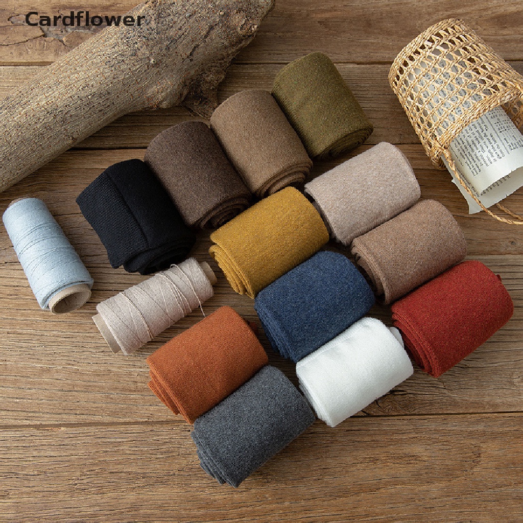 1 Đôi Tất Dệt Kim Dài Qua Gối Màu Trơn Giữ Ấm Thời Trang Mùa Đông Cho Nữ