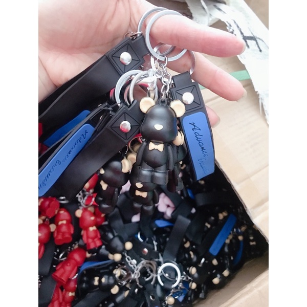 Sỉ 10 móc khoá gấu có dây