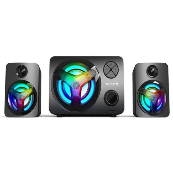 Loa vi tính Microlab U210 2.1 cắm thẻ usb bluetooth có đèn nghe nhạc hay