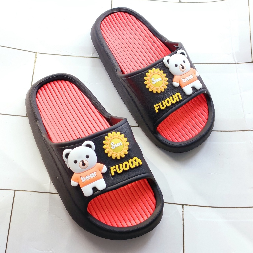 Dép Bánh Mỳ Siêu Nhẹ Dành Cho Bé Gái Bé Trai Hình Gấu Dễ Thương D059