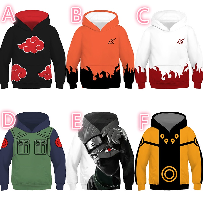 ✿✸☜Áo Hoodie In Hình Naruto 3d Thời Trang 2023 Cho Bé