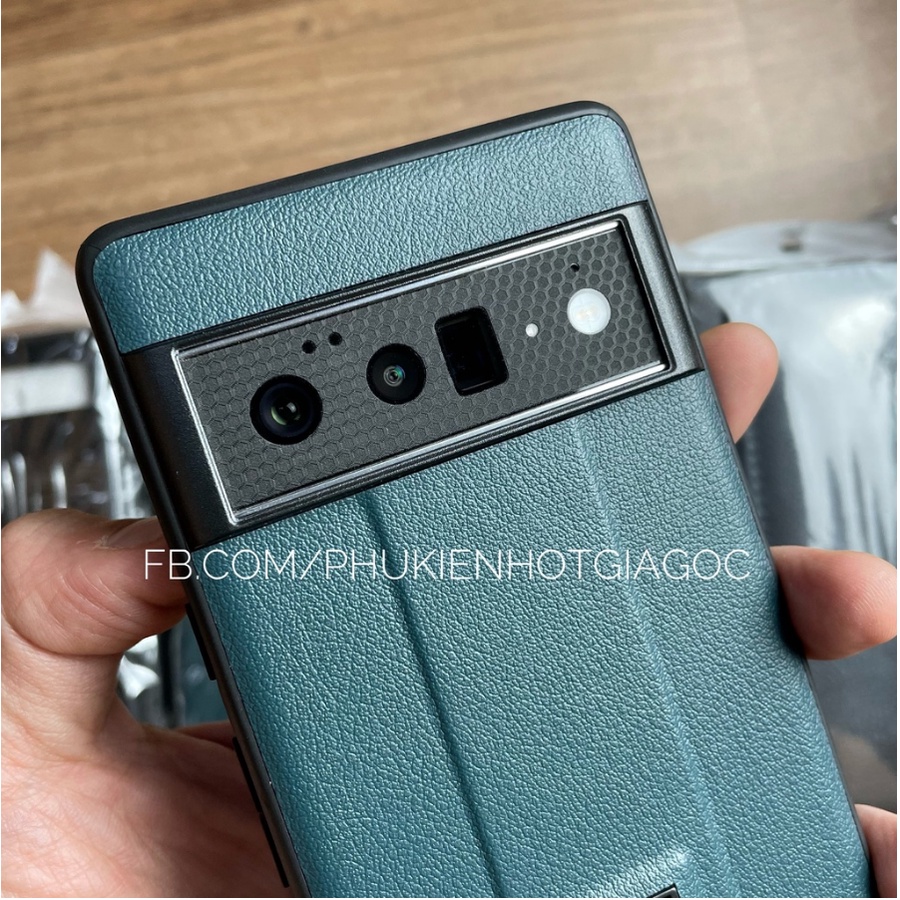 Ốp lưng chống sốc, lưng da, kèm giá đỡ đứng máy viền TPU Google Pixel 8 Pro / 8 / 7a / 7 Pro / 6 Pro / 6 / 6a