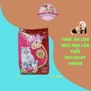 Thức ăn hạt cho mèo mọi lứa tuổi hellocat 400gr