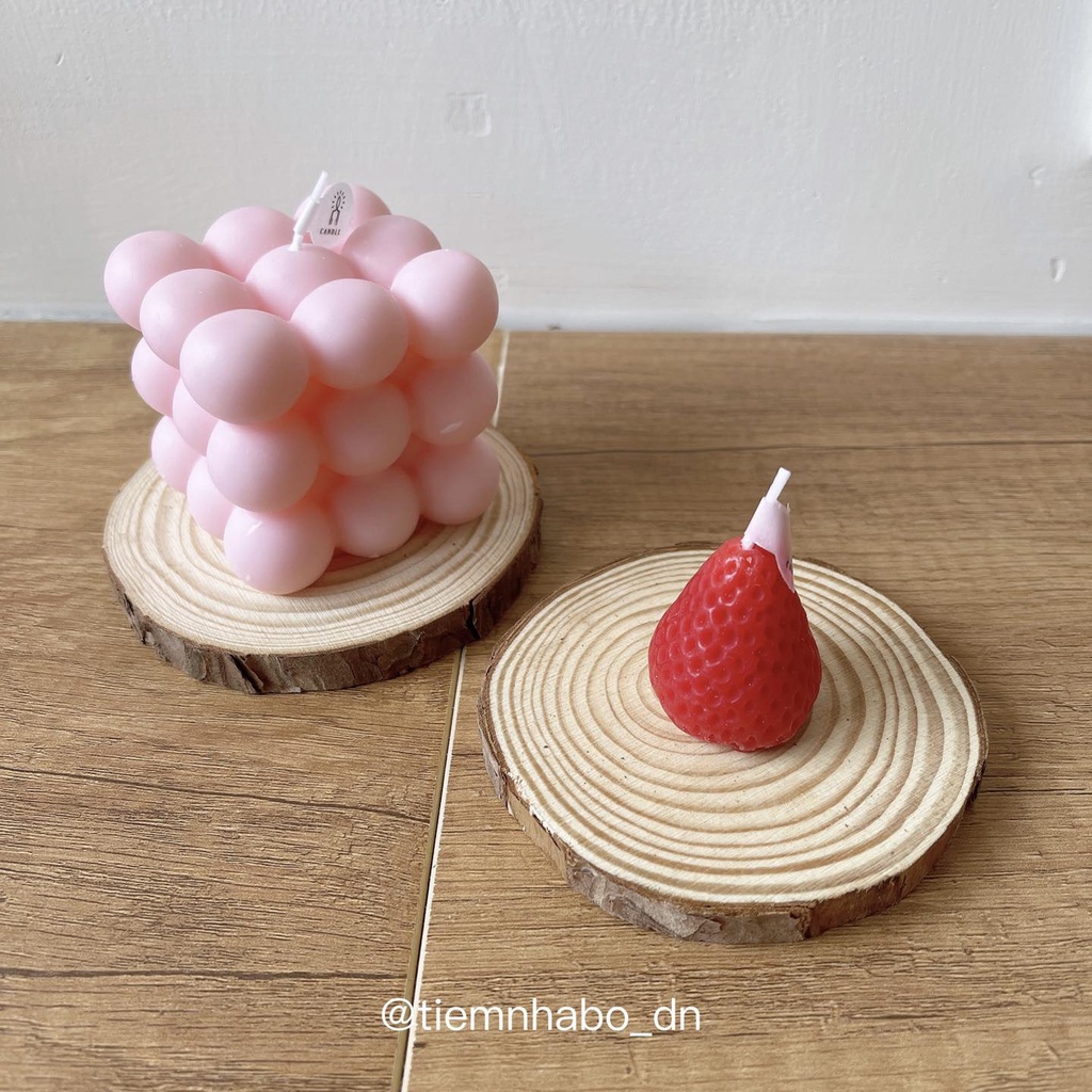 Đế gỗ thông trang trí, dùng để lót nến thơm, tinh dầu nhiều size