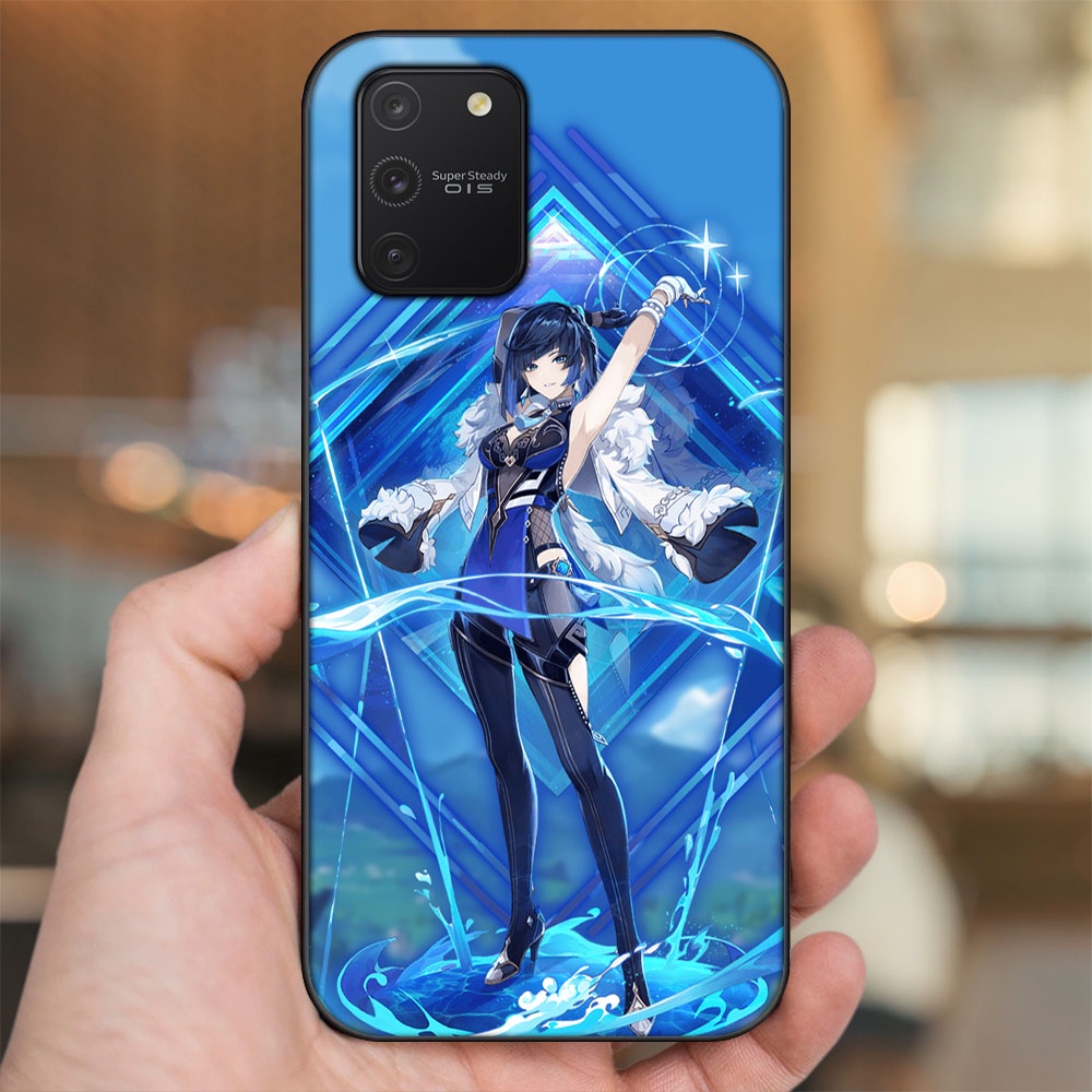 Ốp lưng Samsung S10 Lite viền đen in hình Yelan Genshin Impact