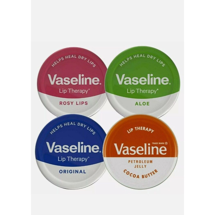 Son dưỡng ẩm cho môi Vaseline Lip Therapy Lip Balm Original/Aloe/Cocoa Butter/Rosy Lips 17g (Mỹ)